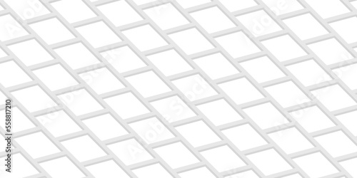 White geometric grid background. Modern abstract vector texture.