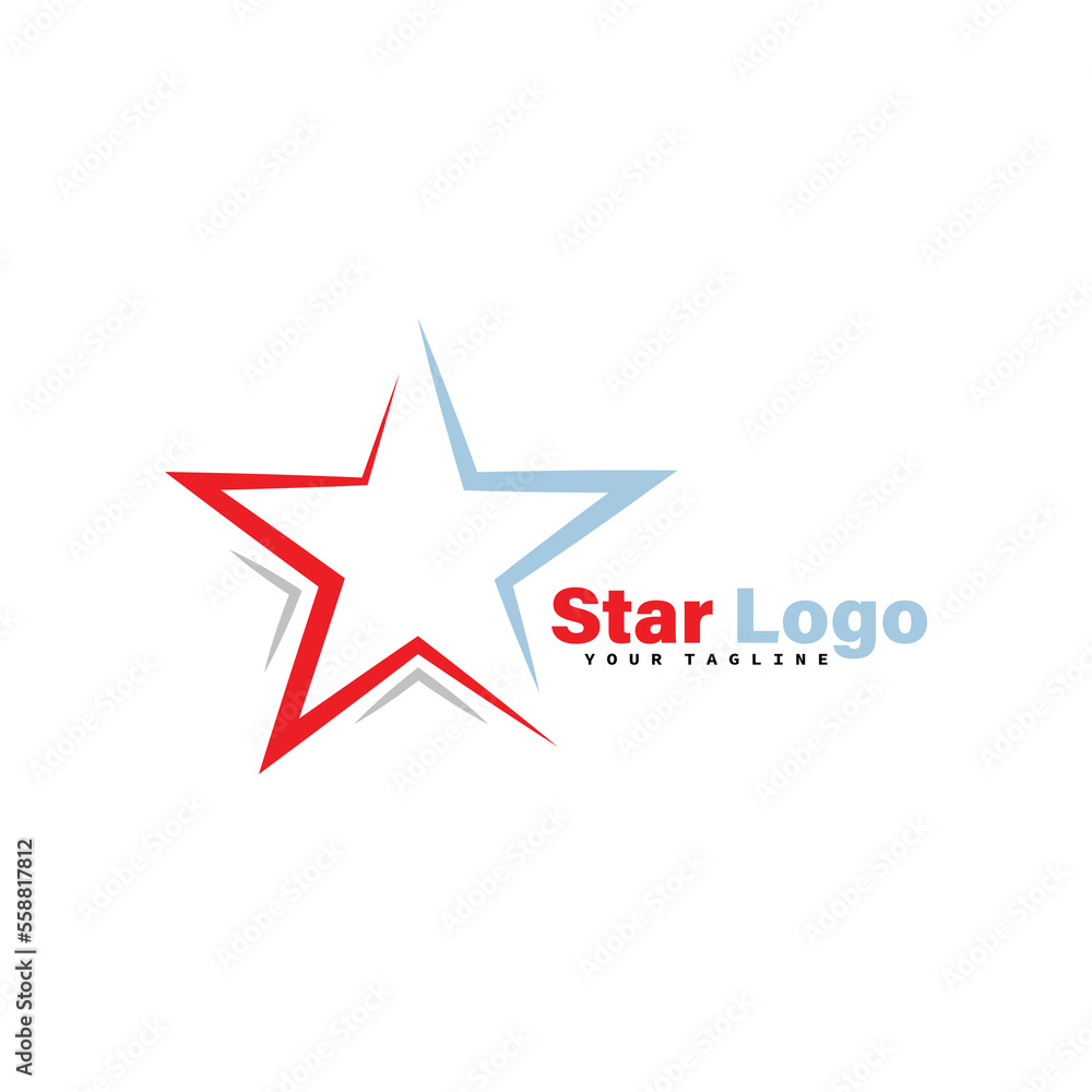 Star logo icon vector template. Star logo icon vector template.