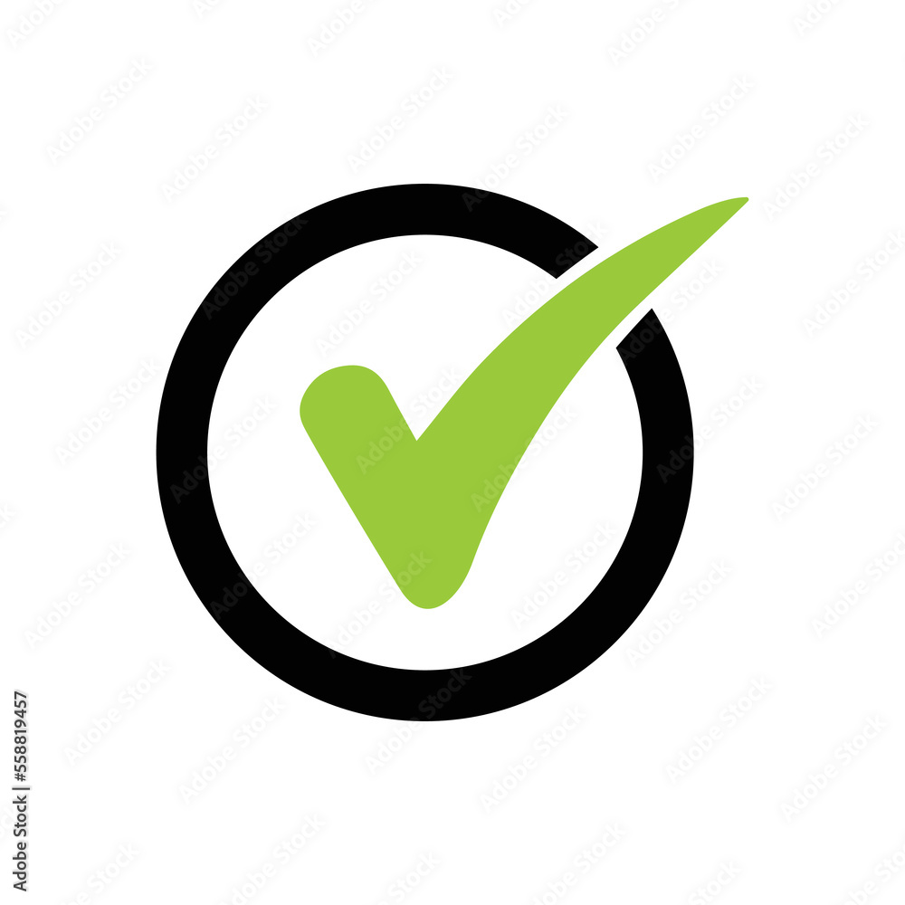 Check mark icon vector illustration. Checklist icon Check mark icon vector illustration. Checklist icon