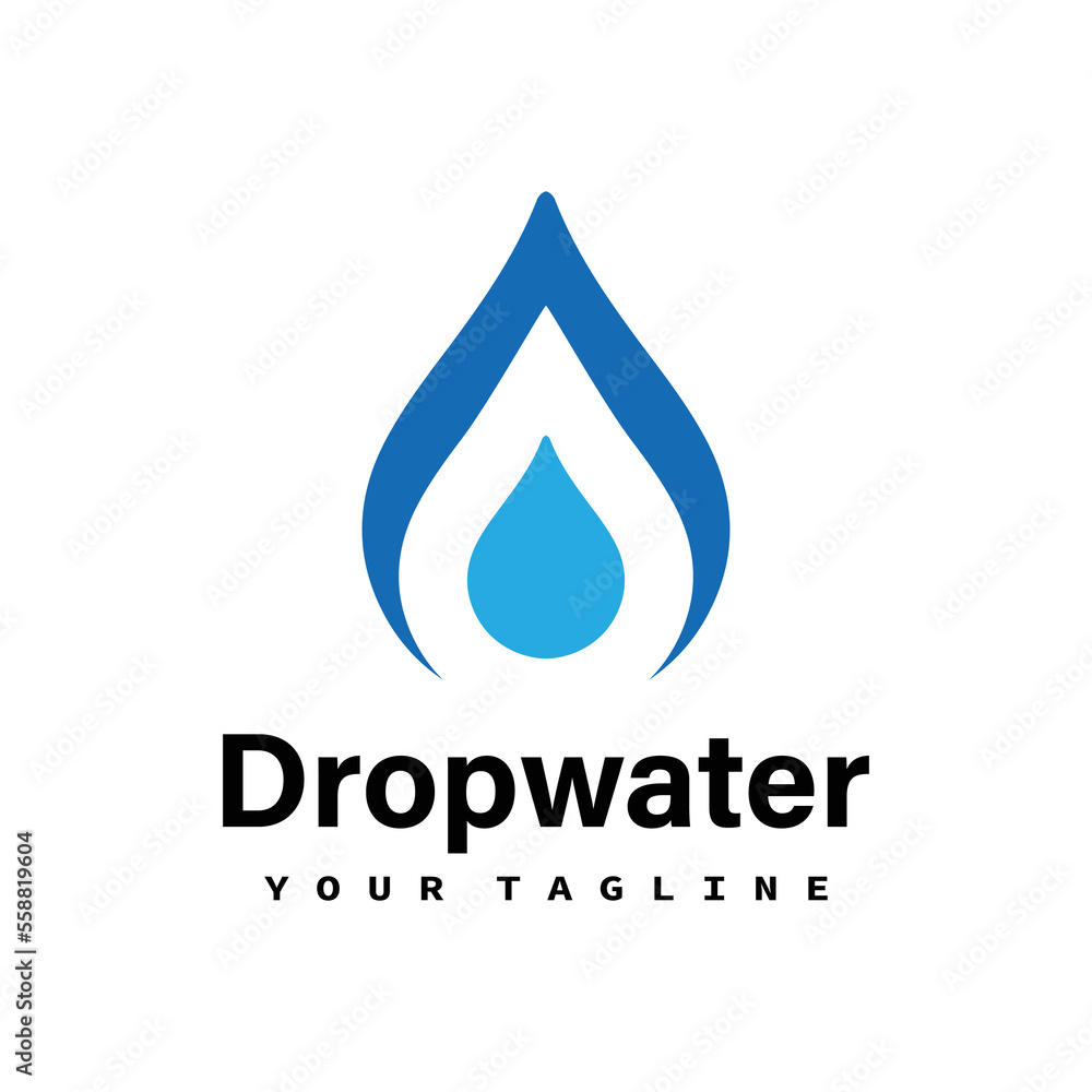 Drop Water Logo and Icon Vector Template Drop Water Logo and Icon Vector Template
