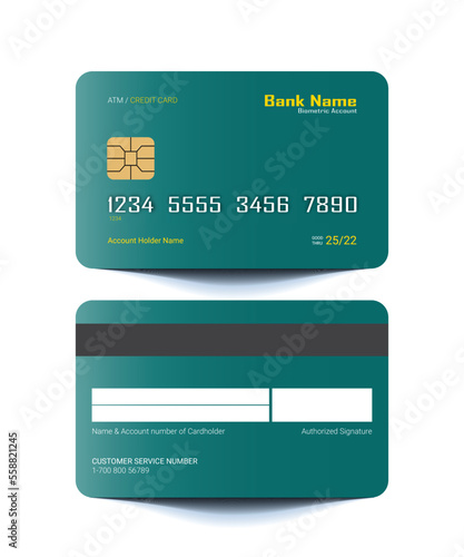 ATM Credit and Debit Card Template