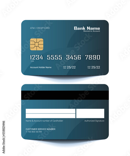 ATM Credit and Debit  Card Template
