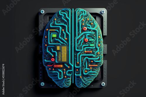 Conceptual computer chipsets recognizing the focus on design for AI functions which is a huge growth area in the information technology area. Conceptual art developed with generative ai. 