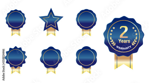 Ribbon Badge for award or certificate.