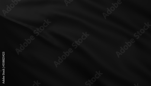 black satin background fabric cloth wave 3d