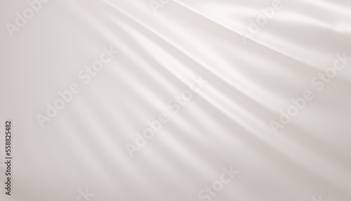 white abstract satin background fabric cloth wave 3d