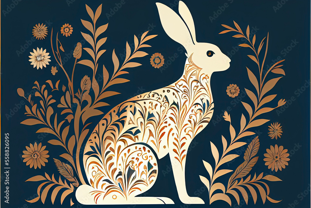 Obraz premium chinese zodiac rabbit animal