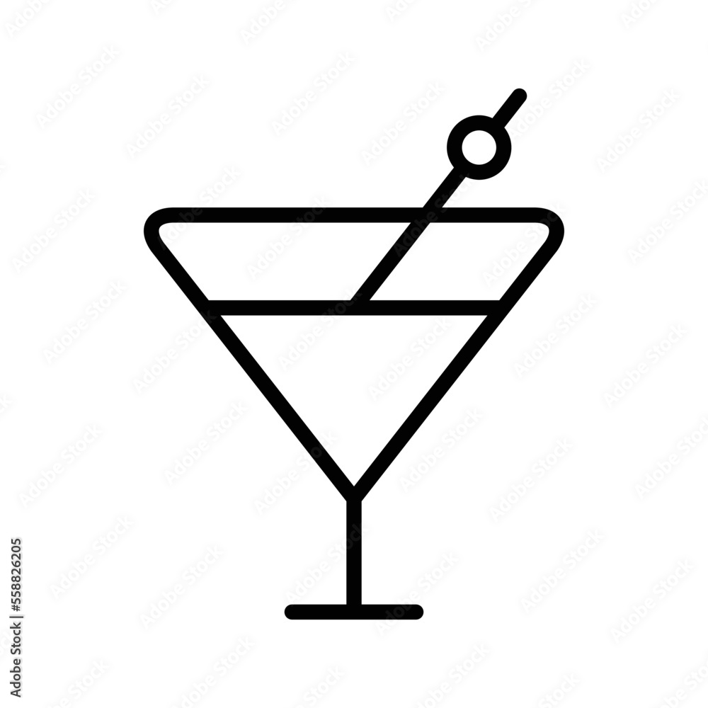 Cocktail vector icon symbol design Cocktail vector icon symbol design