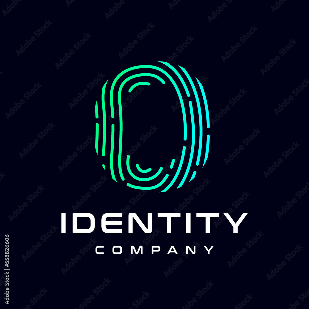 Fingerprint O letter vector template logo. Design with gradient and technology. This graphic is suitable for identification, security, protection and business. Fingerprint O letter vector template logo. Design with gradient and technology. This graphic is suitable for identification, security, protection and business.
