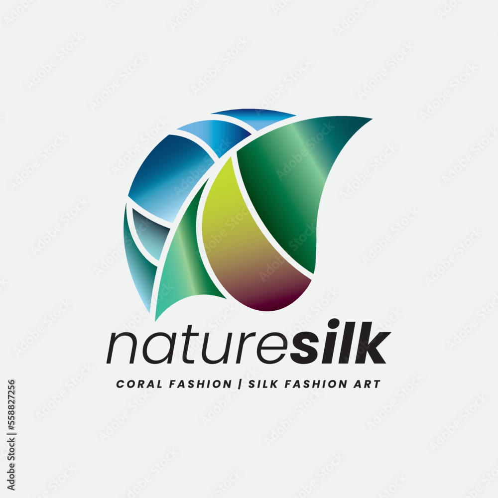 Eco Nature Silk and Glossy Fashion Logo Eco Nature Silk and Glossy Fashion Logo