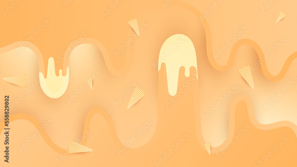 Abstract soft orange and yellow gradient 3d background. Vector illustration abstract graphic design banner pattern presentation background wallpaper web template. Abstract soft orange and yellow gradient 3d background. Vector illustration abstract graphic design banner pattern presentation background wallpaper web template.