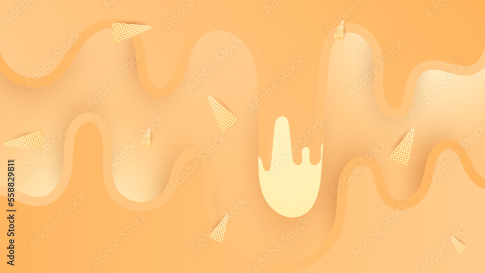 Abstract soft orange and yellow gradient 3d background. Vector illustration abstract graphic design banner pattern presentation background wallpaper web template. Abstract soft orange and yellow gradient 3d background. Vector illustration abstract graphic design banner pattern presentation background wallpaper web template.