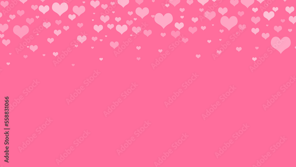 love falling with pink background for valentine day card love falling with pink background for valentine day card