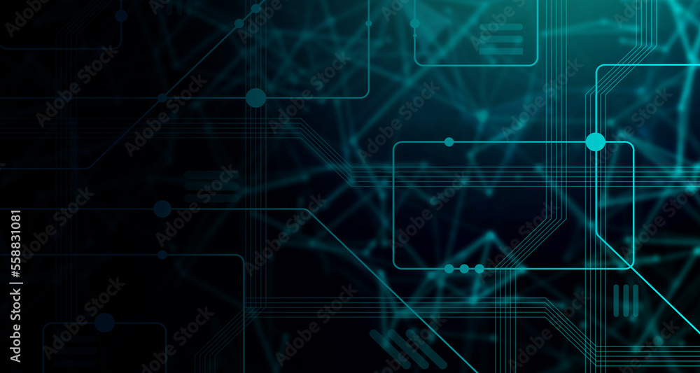 Digital technology futuristic data connect blue green background, abstract cyber communication information, innovation future tech, internet network connection, Ai big data, polygonal illustration 3d Digital technology futuristic data connect blue green background, abstract cyber communication information, innovation future tech, internet network connection, Ai big data, polygonal illustration 3d