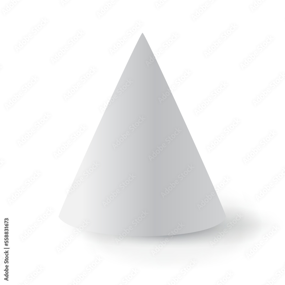 Paper cone isolated on a white background Paper cone isolated on a white background