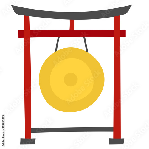 Gong flat icon
