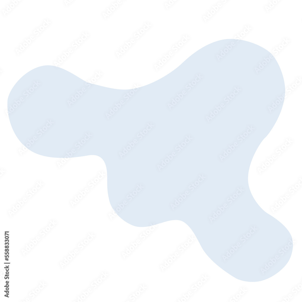 Abstract shape Blue blob and line art. Abstract shape Blue blob and line art.