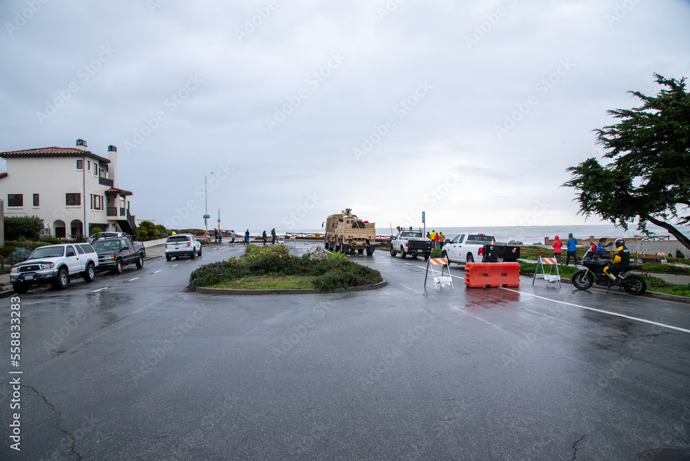 america, atmospheric river, bomb, breakage, California, Capitola, Capitola Wharf, city, climate, climate change, coast, County, Cyclone, deaths, destruction, devastation, disaster, down, evacuations, 