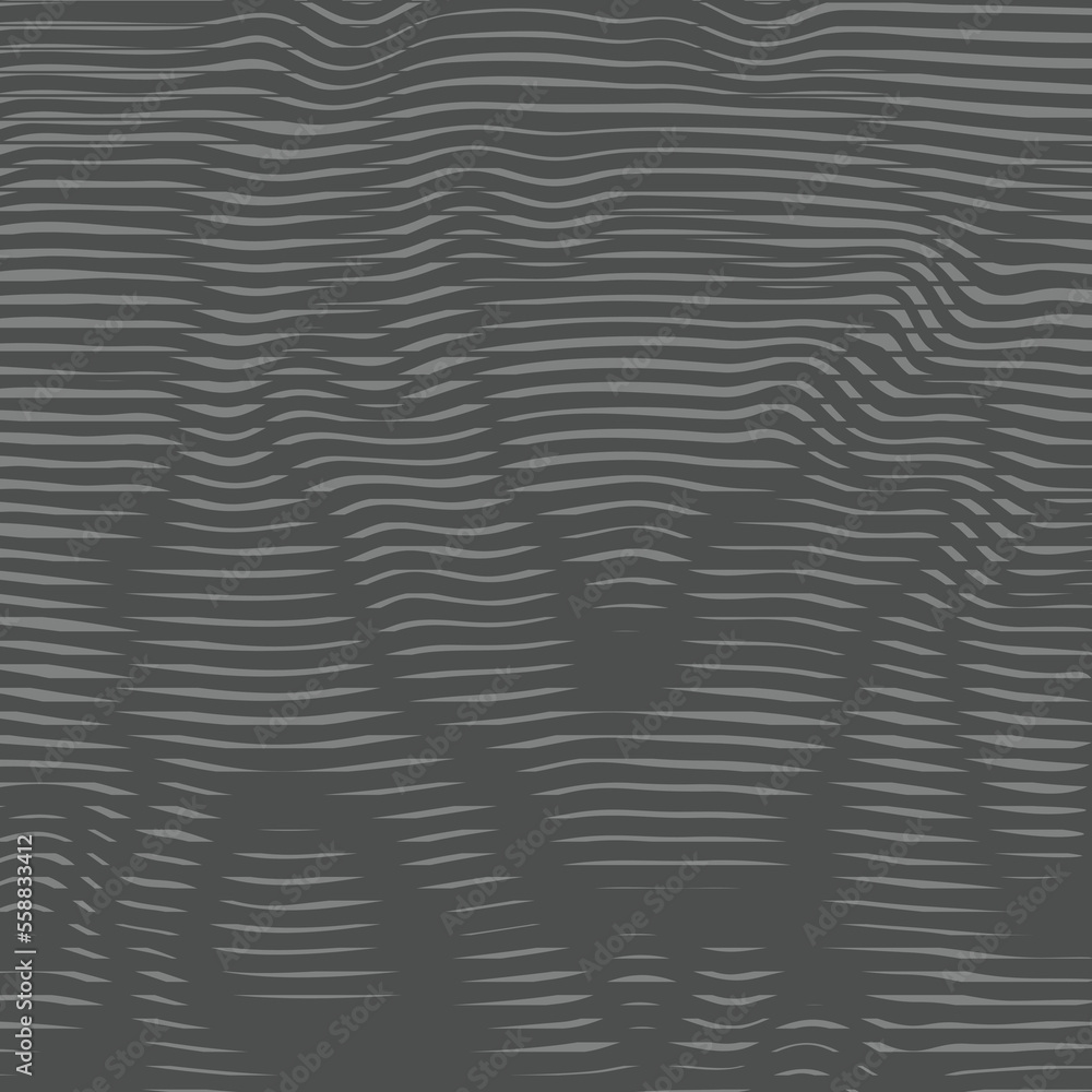 Obraz premium Intersecting lines the ripple effect striped. Wavy vibrant texture. Moire interference effect. Optical illusion art background. Vector monochrome pattern