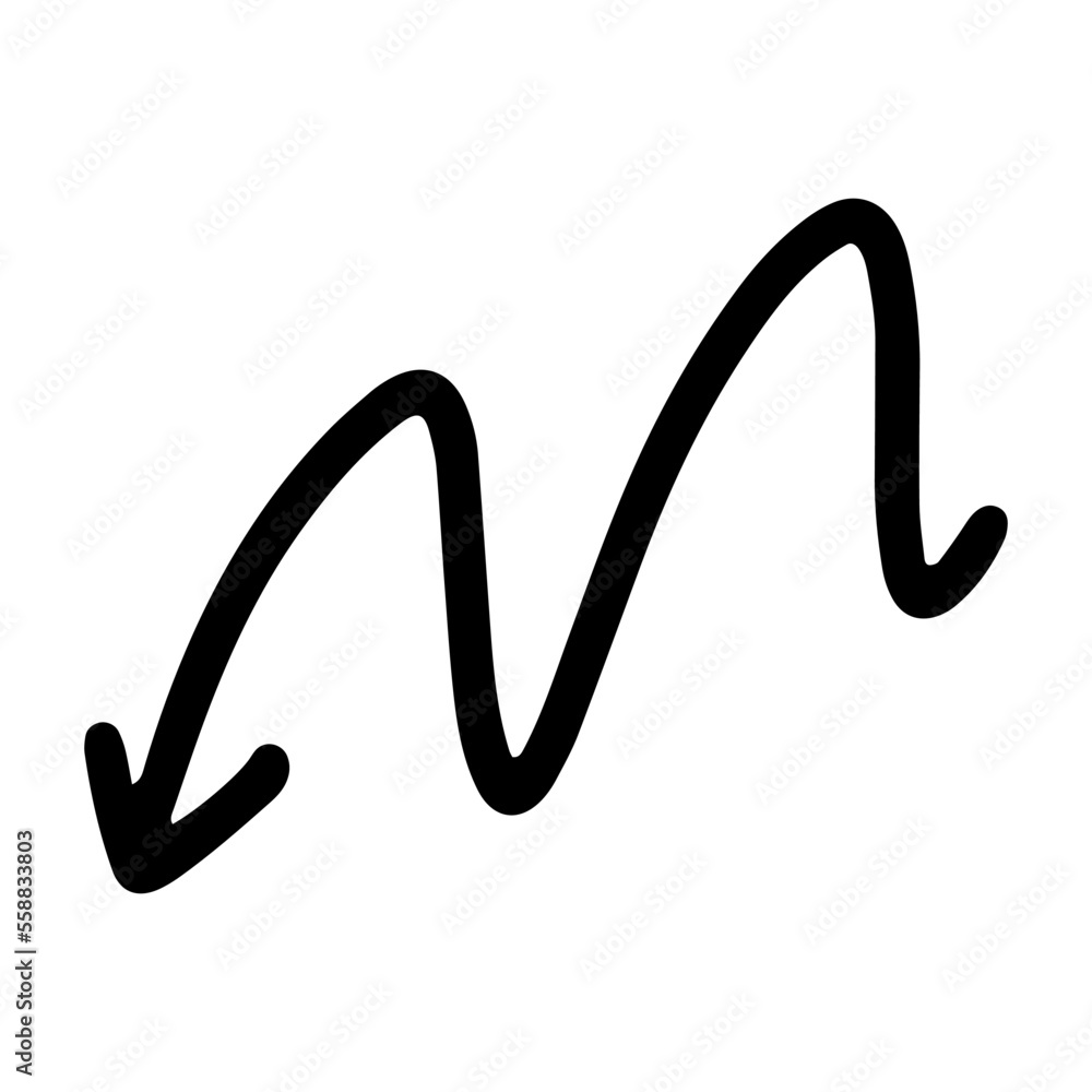 arrow hand drawn png. Vector illustration arrow hand drawn png. Vector illustration