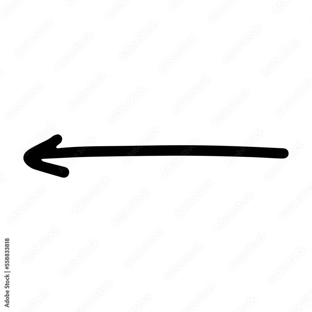 arrow hand drawn png. Vector illustration arrow hand drawn png. Vector illustration