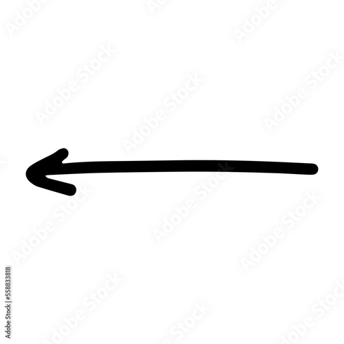 arrow hand drawn png. Vector illustration