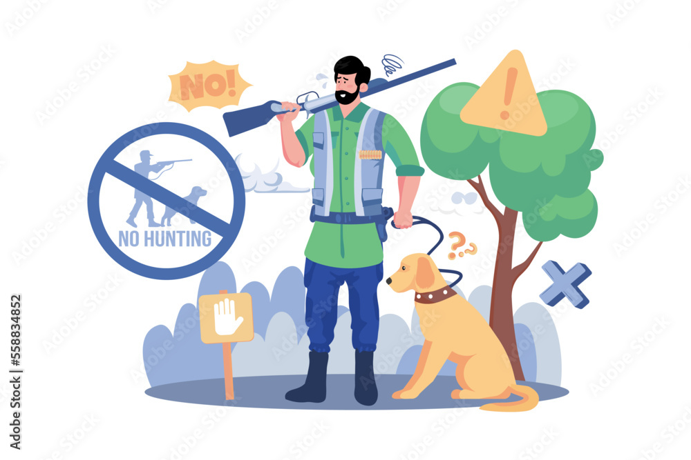 Illegal Hunting Of Animals Is Strictly Prohibited