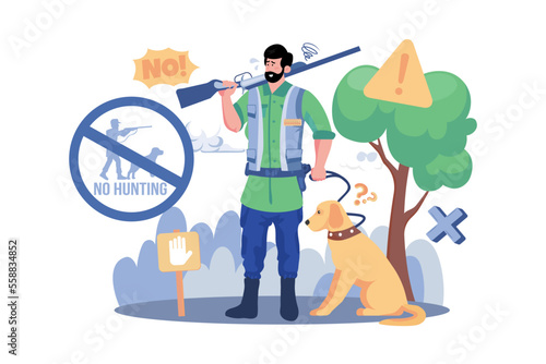 Illegal Hunting Of Animals Is Strictly Prohibited