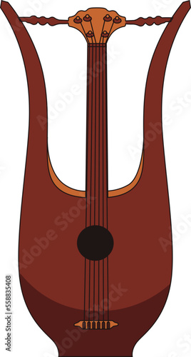 Biwa Traditional Music Instrument Vector