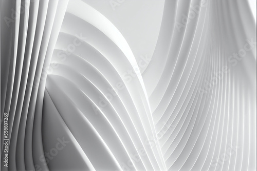 Simple White Abstract Background. Generative ai