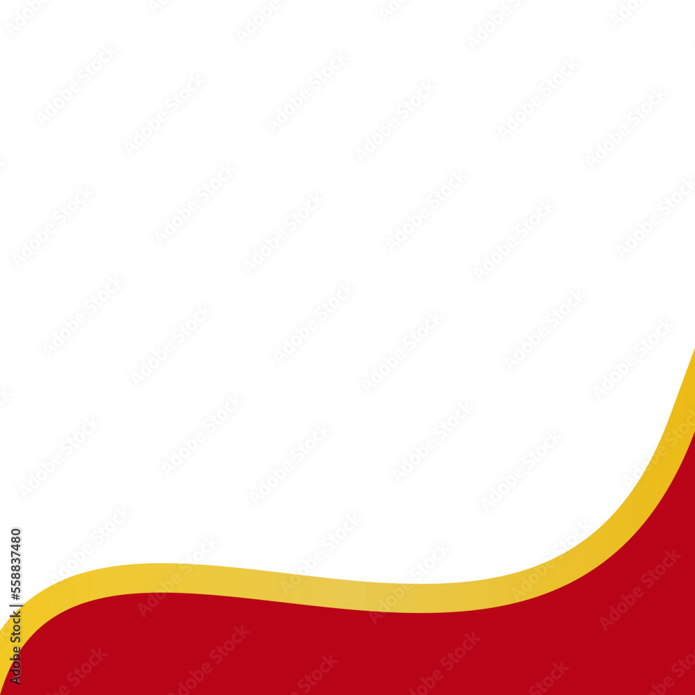 Red and Gold Flat Curve 9 Red and Gold Flat Curve 9