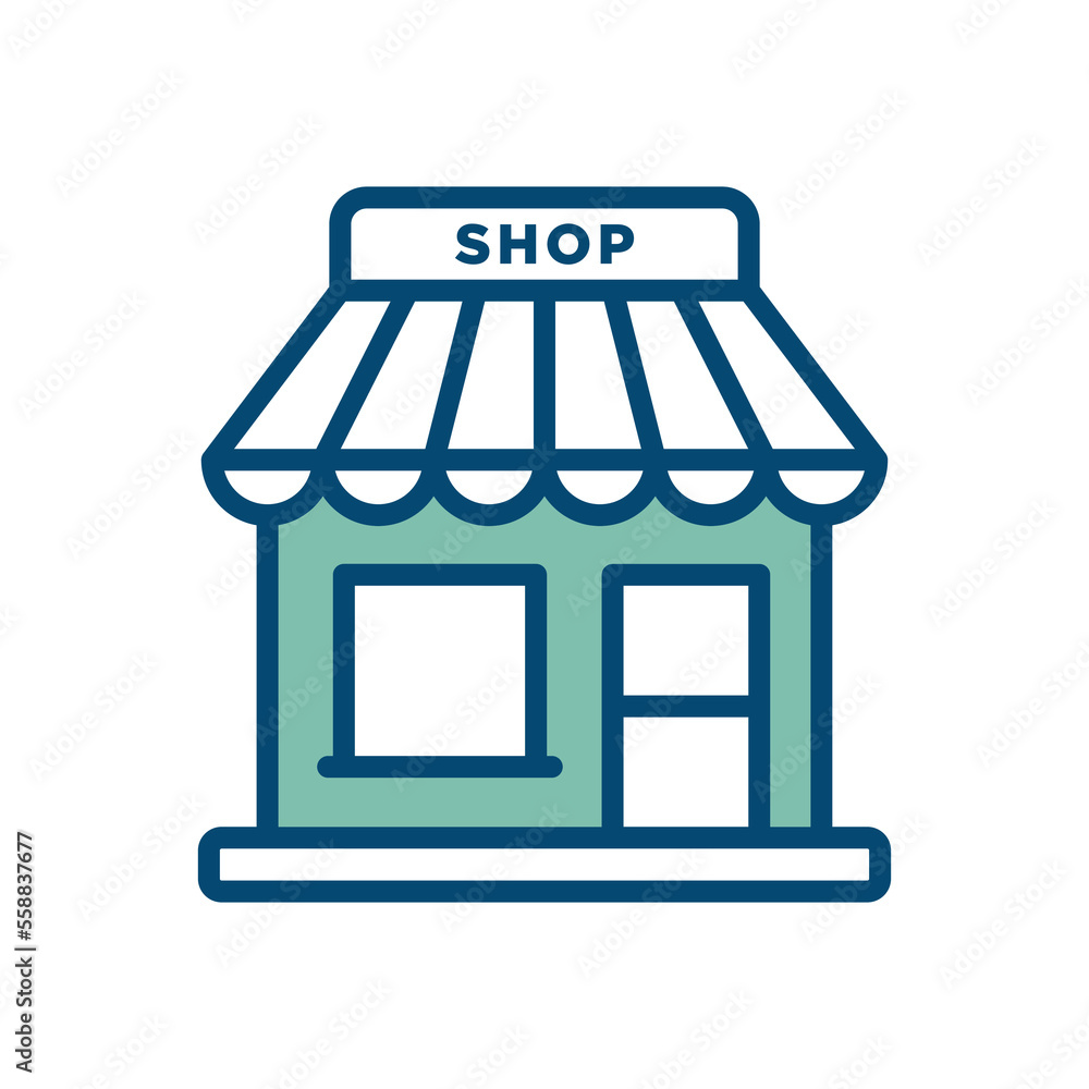 store icon vector design template in white background store icon vector design template in white background
