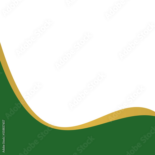 Green and Gold Flat Curve 1