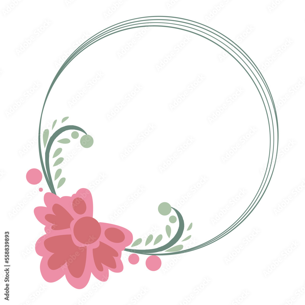 wreath flower vector illustration wreath flower vector illustration