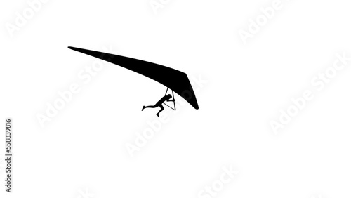 Deltaplane silhouette
