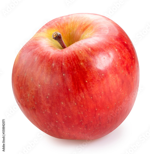 Honey Apple on white backgroung, Red Apple with honey core isolate on white with clipping path.