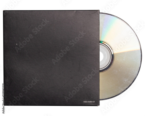 Photography CD sleeve vintage audio disc png isolated on transparent background