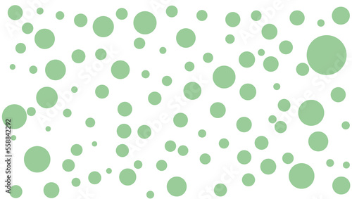 Green Polka Dot Fabric Abstract Geometric Vector Background Pattern