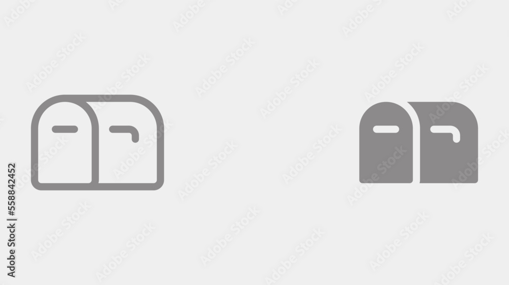 Mail box vector icon sign symbol Mail box vector icon sign symbol
