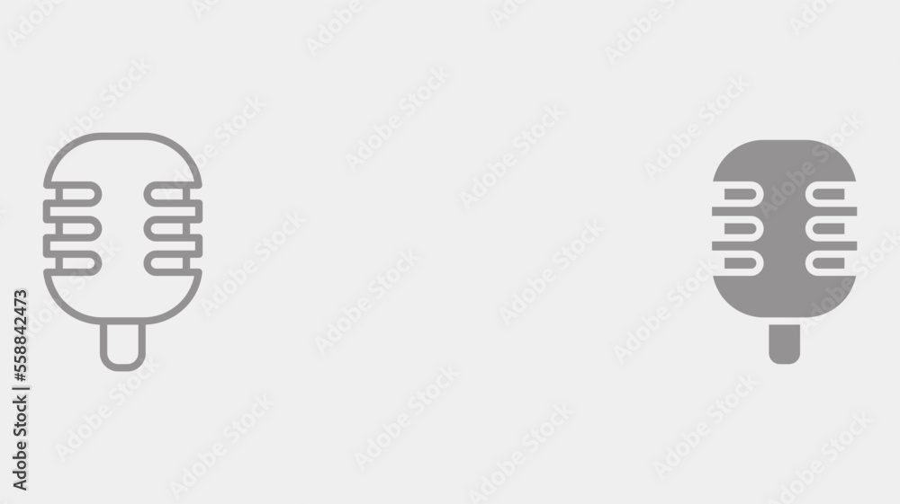 Microphone vector icon sign symbol Microphone vector icon sign symbol