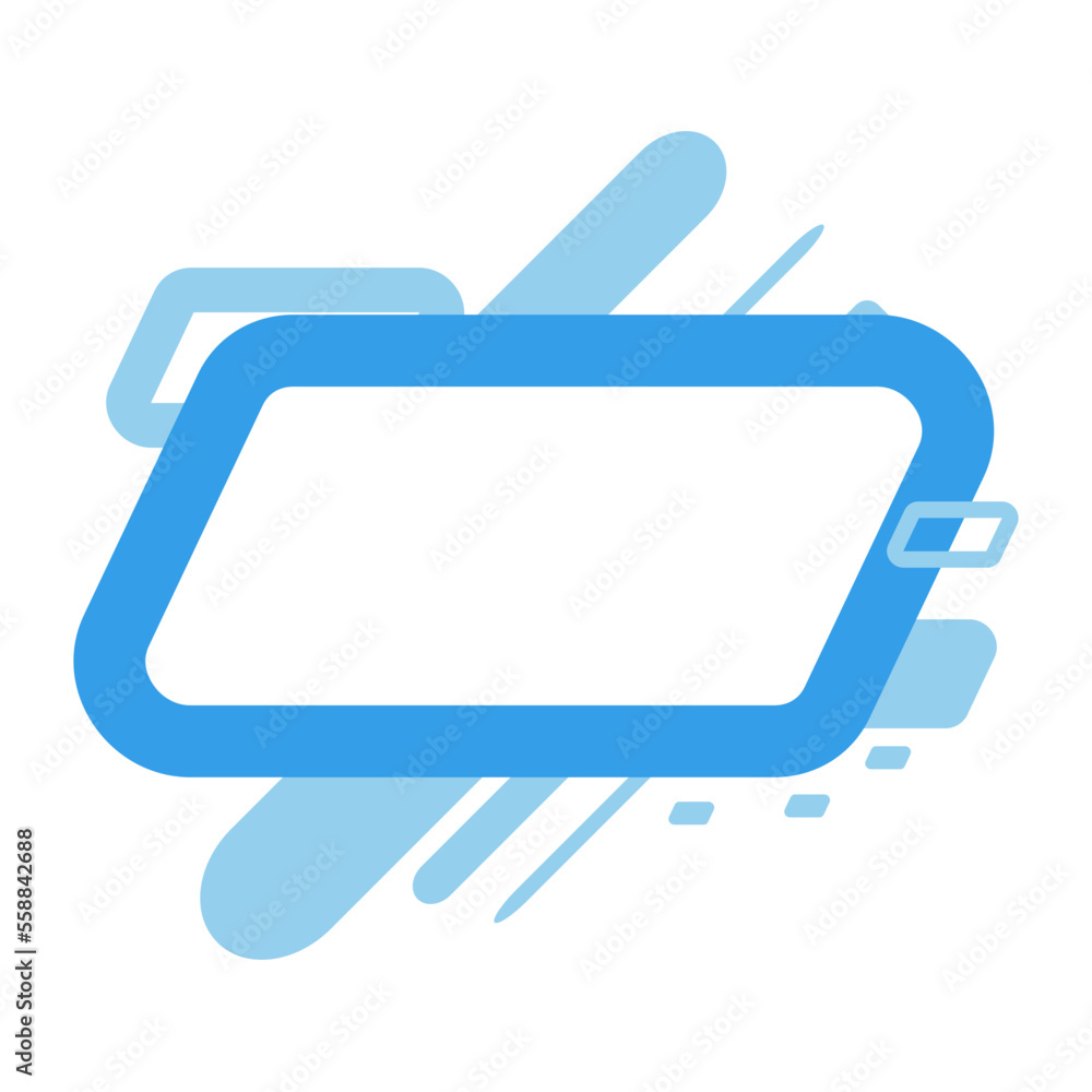 Blue Abstract Geometric Shape 5 Blue Abstract Geometric Shape 5