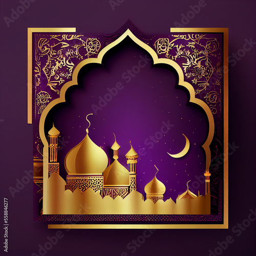 Paper Cut Design for ramadan Celebration.  Generative ai