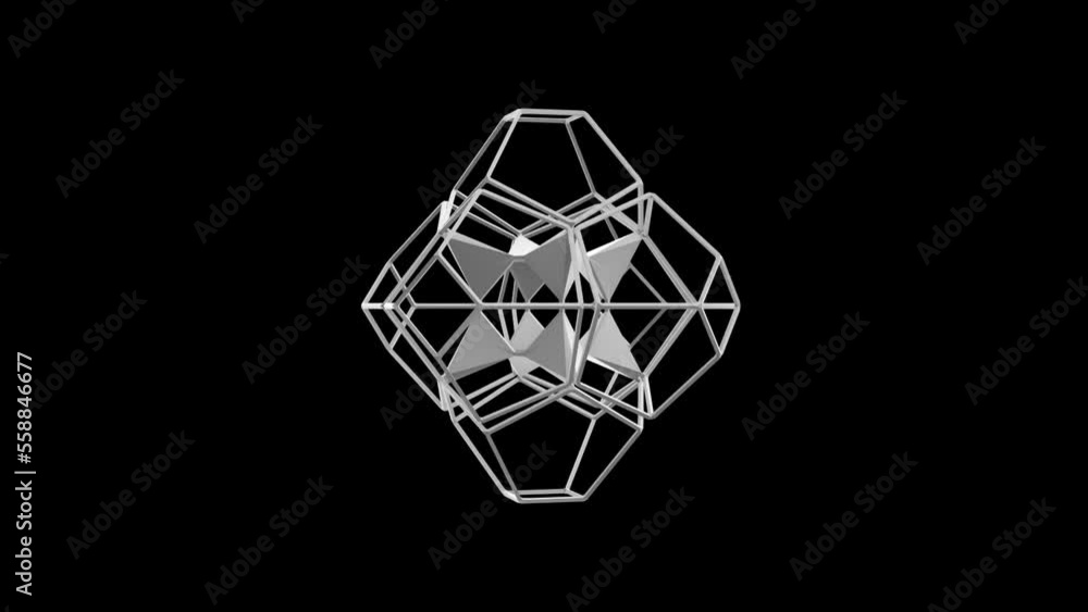 3D Minimalist Design Element Transparent Alpha Video Animation 3D Minimalist Design Element Transparent Alpha Video Animation