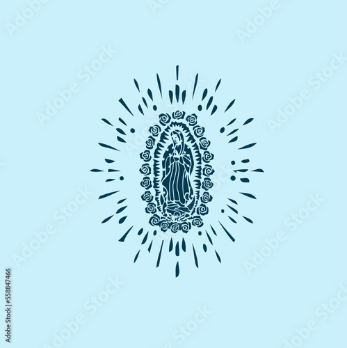 THESE HIGH QUALITY MOTHER MARIA VECTOR FOR USING VARIOUS TYPES OF DESIGN WORKS LIKE T-SHIRT, LOGO, TATTOO AND HOME WALL DESIGN