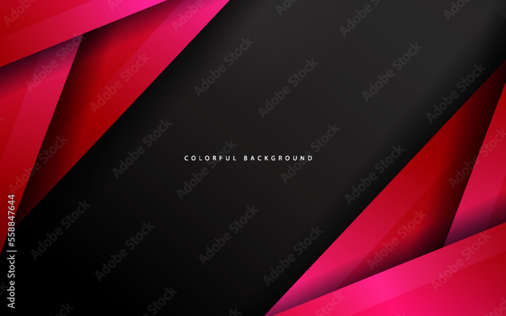 Abstract overlap papercut background vector