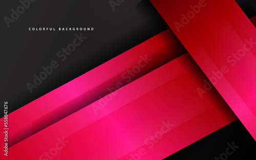 Abstract overlap papercut background vector