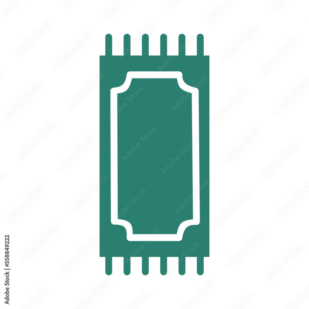 Praying rug for muslim people glyph icon Praying rug for muslim people glyph icon