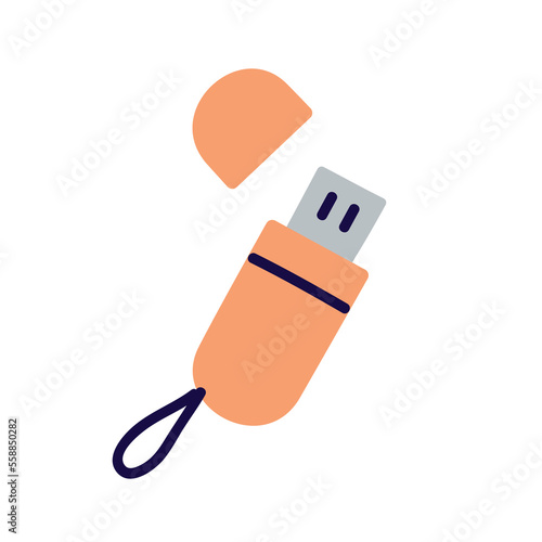 Vászonkép Flash drive, USB stick for data storage