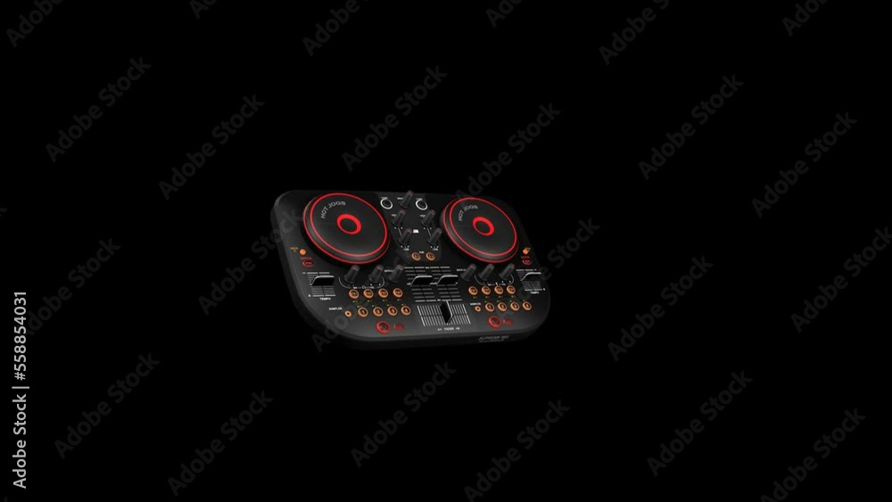 Dj Console Turntable Transforming Transparent Alpha Video Animation Dj Console Turntable Transforming Transparent Alpha Video Animation
