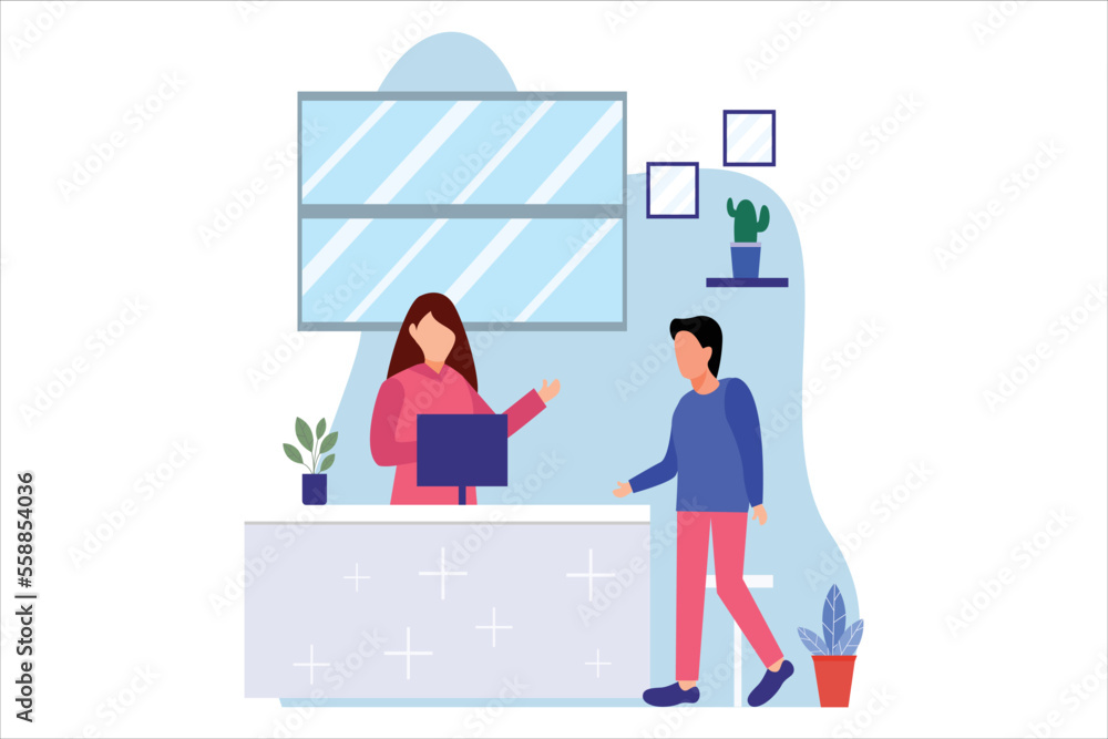 Coffee Shop Flat Design Illustration Coffee Shop Flat Design Illustration